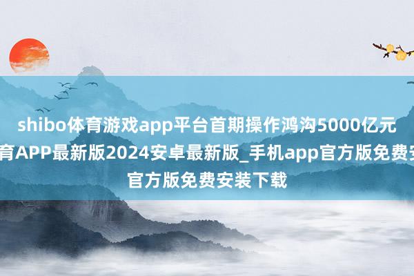 shibo体育游戏app平台首期操作鸿沟5000亿元-世博体育APP最新版2024安卓最新版_手机app官方版免费安装下载