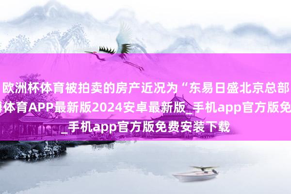 欧洲杯体育被拍卖的房产近况为“东易日盛北京总部大楼”-世博体育APP最新版2024安卓最新版_手机app官方版免费安装下载