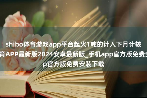 shibo体育游戏app平台起火1吨的计入下月计较-世博体育APP最新版2024安卓最新版_手机app官方版免费安装下载